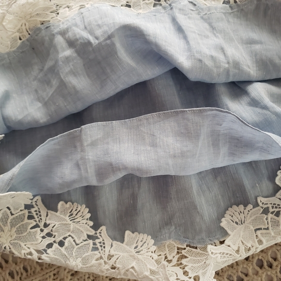 NWT💞BLANK NYC LACE & LINEN CROP TOP💞 - Picture 5 of 7